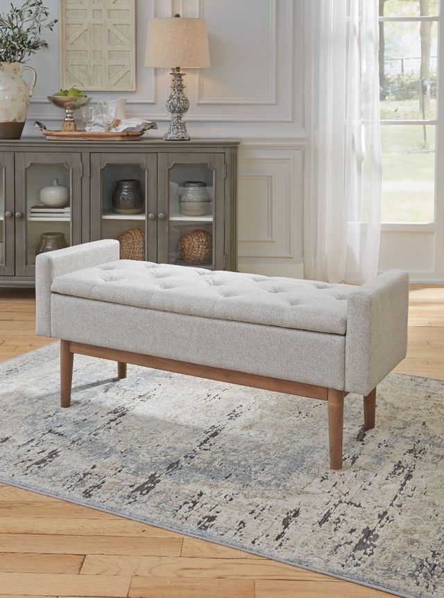 Signature Design by Ashley® Briarson Beige/Brown Storage Bench-6