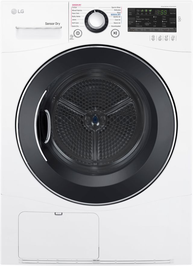 LG 4.2 Cu. Ft. White Front Load Electric Dryer-0