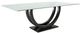 Bermex® Customizable Ceramic Glass Top Dining Table with Mat Base-0