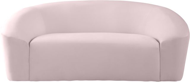 Meridian Furniture Riley Pink Velvet Loveseat-0