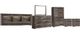 Signature Design by Ashley® Derekson 6-Piece Multi Gray Queen/Full Bookcase Headboard Bedroom Set-1