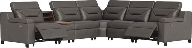 Palliser® Furniture Customizable Apex 6-Piece Wide Power Reclining Sectional with Power Headrest and Storage Console-0