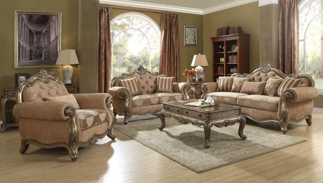 ACME Furniture Ragenardus Beige/Vintage Loveseat-1