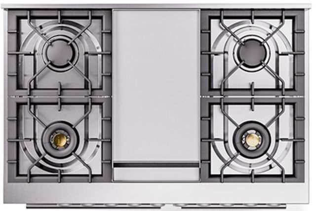 Ilve® Professional Plus II 40" Custom RAL Color Pro Style Dual Fuel Range-2