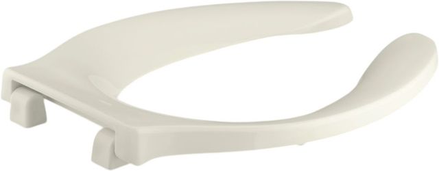 KOHLER® Stronghold® Biscuit Elongated Toilet Seat with Integrated Handle and Check Hinge-0