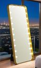 Furniture of America® Myra Gold Floor Mirror-1