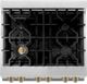 ZLINE Autograph Edition 30" Stainless Steel Pro Style Dual Fuel Range with Champagne Bronze Accents-3