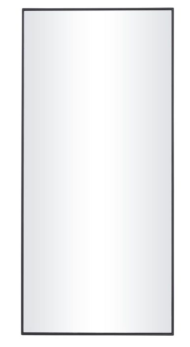 Deco Marche Black 30" Thin Minimalistic Frame Wall Mirror-0
