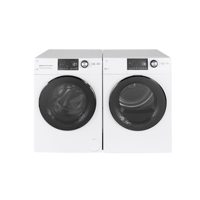 GE® 4.1 Cu. Ft. White Electric Front Load Dryer-3