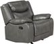 Mazin Furniture Caledon Grey Rocker Recliner Chair-0