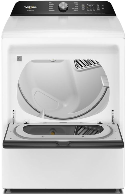 Amana® 7.5 Cu. Ft. White Smart Gas Dryer with Steam Iron and AI Dry-1
