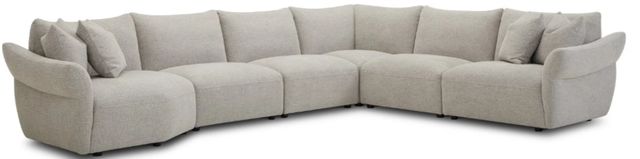 Parker House® Playful 6-Piece Canes Cobblestone Sectional-0