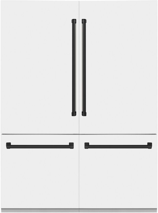 ZLINE Autograph Edition 60" 32.2 Cu. Ft. White Matte Built-In French Door Refrigerator-0