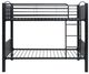 Mazin Furniture Beckett Black Twin Over Twin Bunk Bed-4