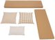 Linon Norah 2-Piece Black/Tan Nook with Cushion Set-4