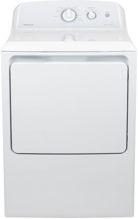 Hotpoint® 6.2 Cu. Ft. White Front Load Electric Dryer-1