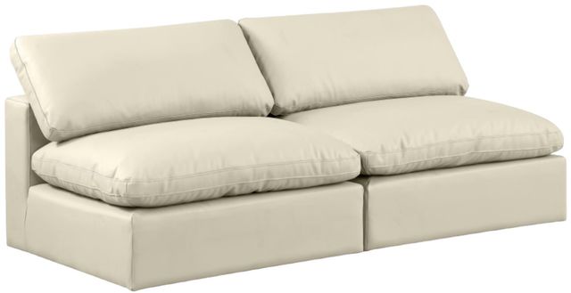 Meridian Furniture Comfy 2-Piece Cream Armless Sofa-0