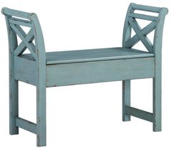 Signature Design by Ashley® Heron Ridge Blue Accent Bench
