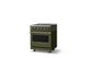 Viking® 5 Series 30" Martini Pro Style Electric Range with Brushed Brass Trim-2