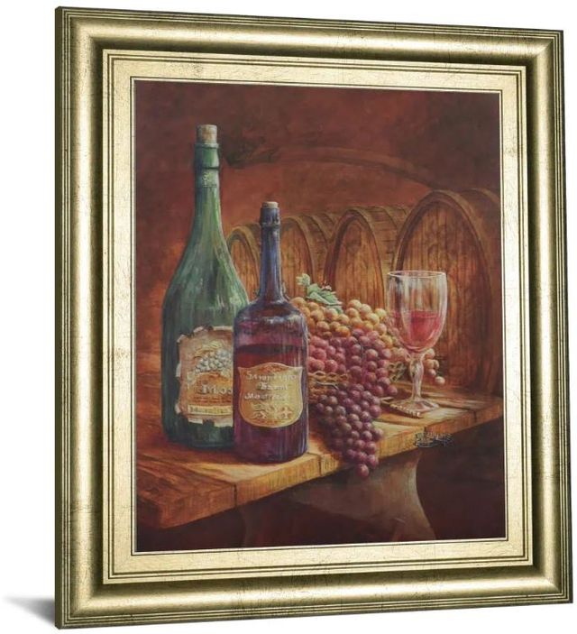 Classy Art Vintage Wine IV Framed Print Wall Art-1