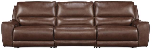 Signature Design by Ashley® Silverbrooke 3-Piece Canyon Power Reclining Sectional with Adjustable Headrest-0