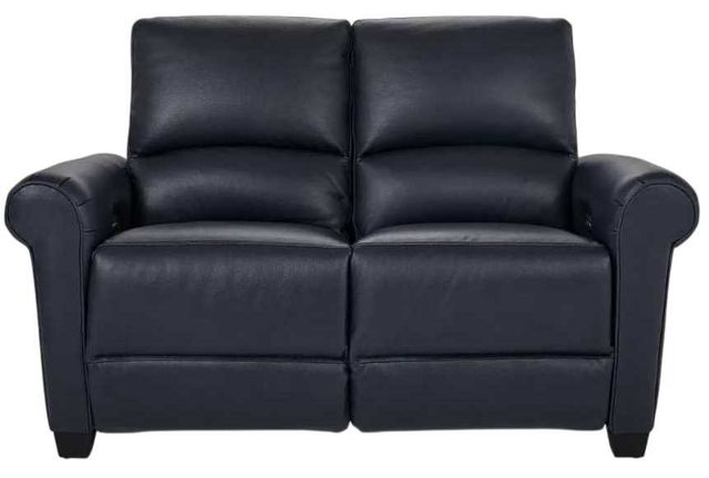 La-Z-Boy® Clybourn Navy Leather Power Reclining Loveseat with Headrest-1