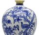 A & B Home Blue/Gold/White Vase-2