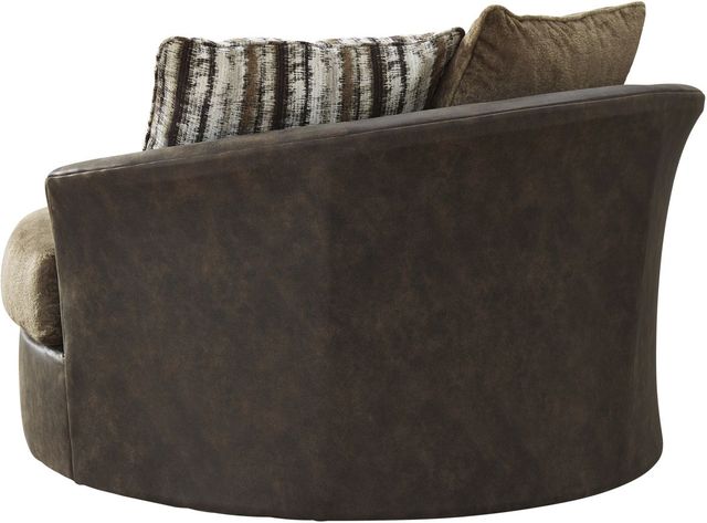 Signature Design by Ashley® Alesbury Chocolate Oversized Swivel Accent Chair-1