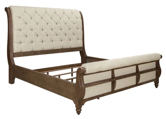 Liberty Furniture Americana Farmhouse 5-Piece Black/Dusty Taupe Queen Sleigh Bedroom Set-2
