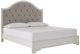 Signature Design by Ashley® Blendon Chipped White King Upholstered Panel Bed-0
