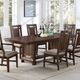 Winners Only® Kentwood Brown 96" Trestle Table-3
