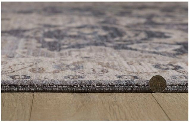 KAS Rugs Adele Grey/Ivory Sofia 5'x8' Area Rug-3
