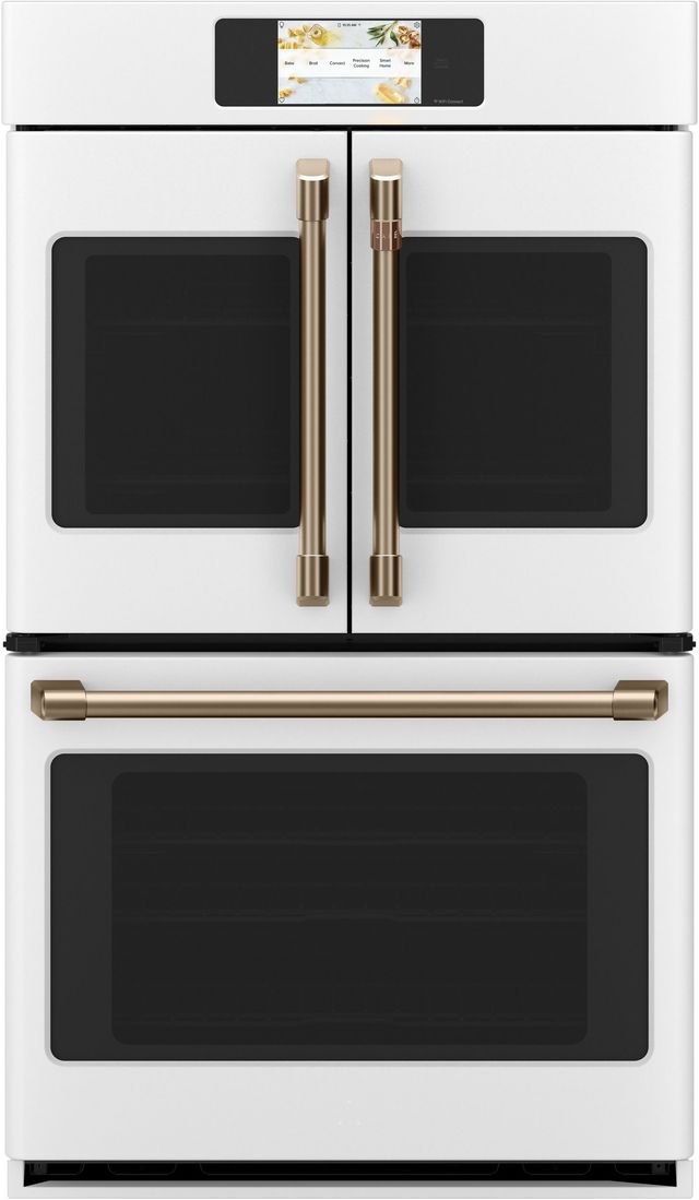 Café™ Professional Series 30" Matte White Double Electric Wall Oven-0