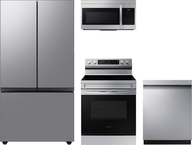 Samsung 4 Piece Stainless Steel Electric Kitchen Package-0