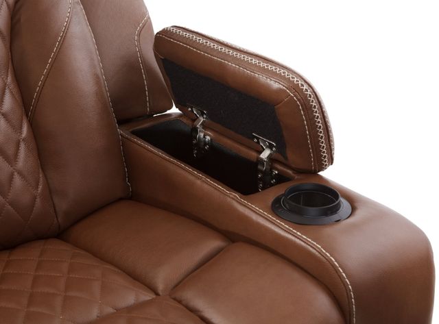 Behold™ Home Stratus Caramel Dual Power Reclining Sofa-4