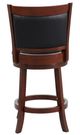 Homelegance® Shapel Black/Dark Cherry Swivel Counter Height Chair-4