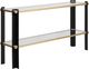 Uttermost® Cunene Glass Top Console Table with Matte Black Base-0