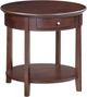 Whittier Wood® Furniture McKenzie Caffe Round End Table-0
