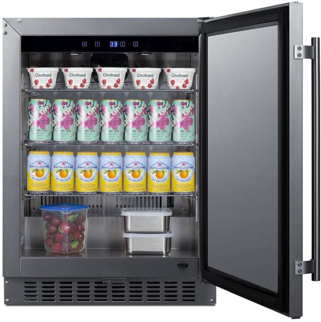 Summit® 3.1 Cu. Ft. Stainless Steel Outdoor Under The Counter Refrigerator -3