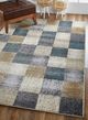 KAS Rugs Avalon Ivory Checkered 5'x8' Area Rug-4
