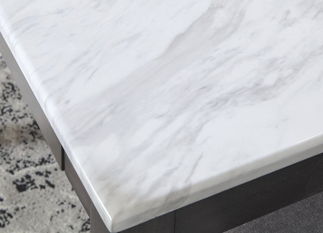 Benchcraft® Luvoni White/Dark Charcoal Gray Rectangular Dining Room Table-3