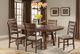 Elements International Jax 5-Piece Cherry/Cream/Taupe Dining Set-5