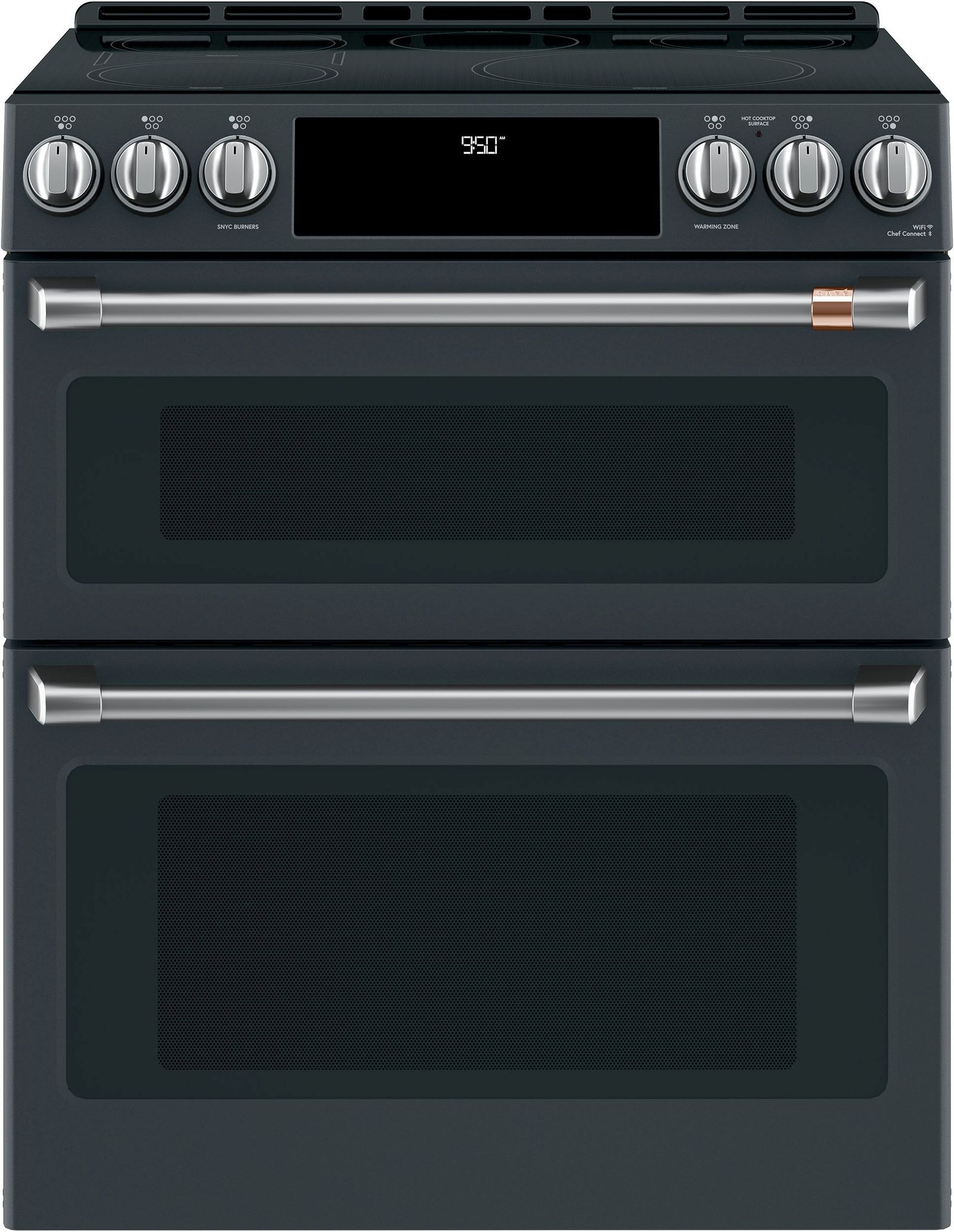 Café™ 30" Matte Black Slide In Double Oven Electric Range