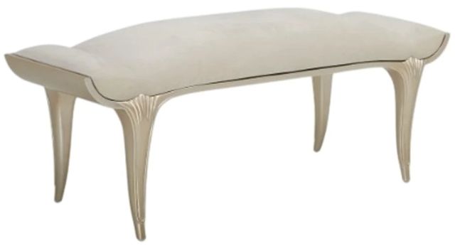 Michael Amini® Villa Cherie Caramel/Chardonnay Bed Bench-0