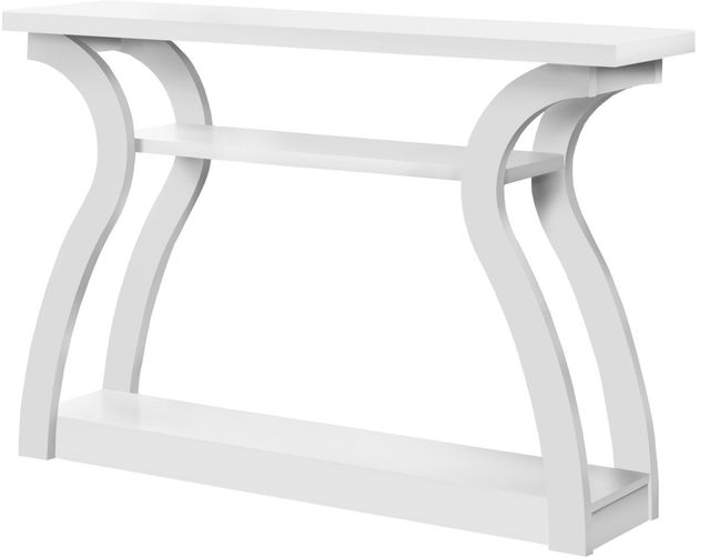 Monarch Specialties Inc. 47"L White Hall Console Table -0