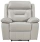 Homelegance® Laconia Silver Power Recliner with Charging Ports-2