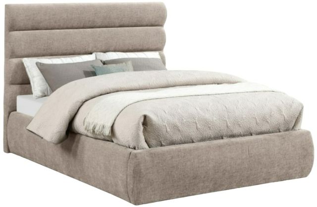 Meridian Furniture Adam Beige Full Upholstered Panel Bed-0