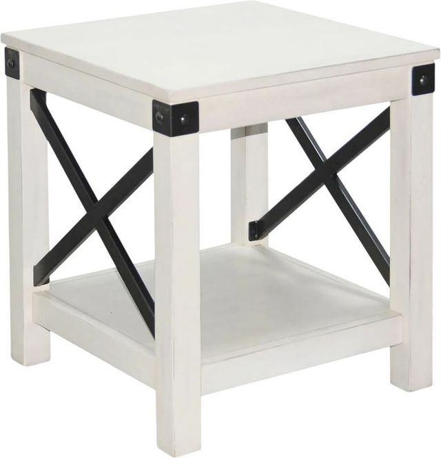 Sunny Designs™ Bayside Marble White End Table-0