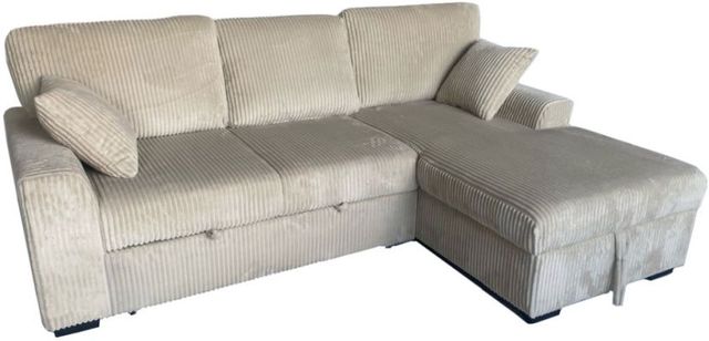 Milton Green Stars 2-Piece Taupe Right Hand Facing Sectional with Pull-Out Bed-1