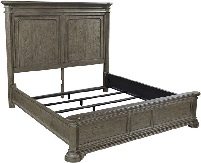 aspenhome® Hamilton Briarsmoke Queen Panel Bed-1